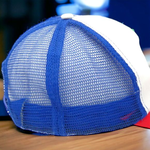 Stranger Things Mesh Snap Back Cap Trucker Hat Red White Blue Netflix Cult Show - Picture 8 of 9